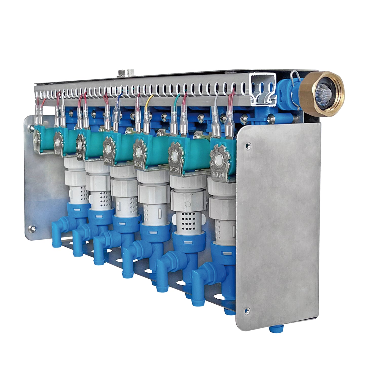 Laundry Machine Liquid Chemical Dispensing Pump Unit 7-Eductors , 40002-24VDC-7