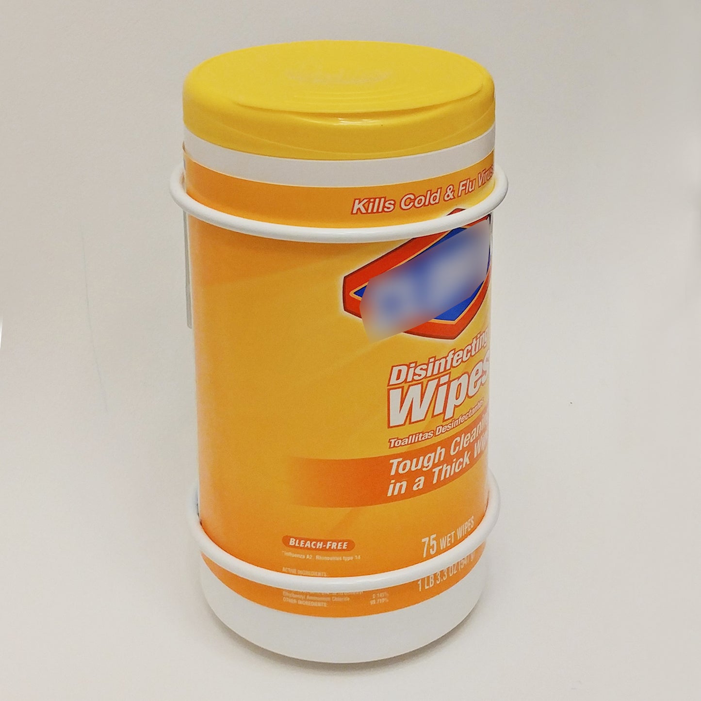 Wall Rack - Wipes Canister Holder D4.25" White PN50005