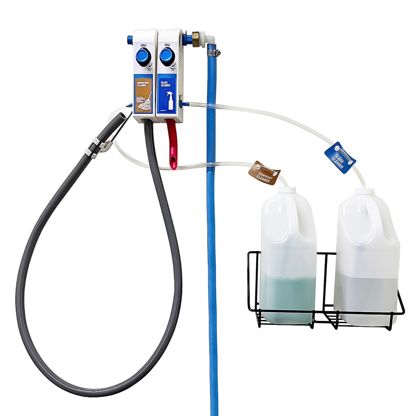 Dual Spray Bottle / Mop Bucket Dispenser - Multi Unit Connection, 6768