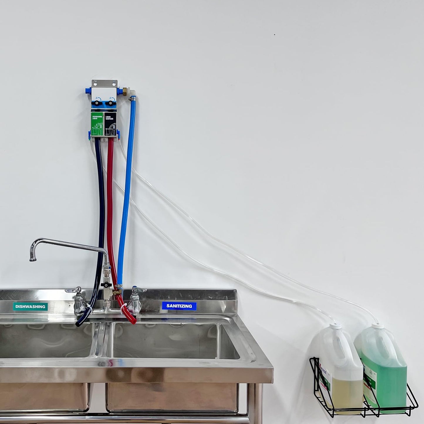 Dual Kitchen Sink Proportioner, W/Elastic Gap 8088E