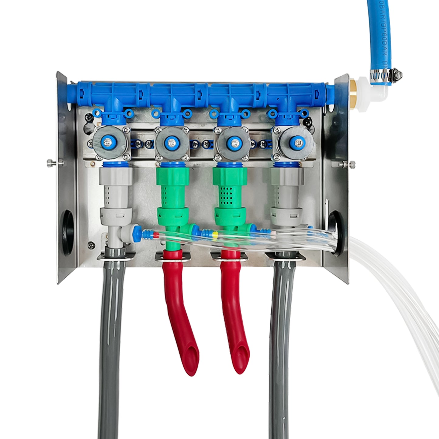 4-products Spray Bottle&Mop Bucket, Proportioner with Wall Rack, Cleaning Chemical Dilution Dispensing Proportioner for Application in Hotel, School, Store, Restaurant, Hospital, 8134-2B-9002