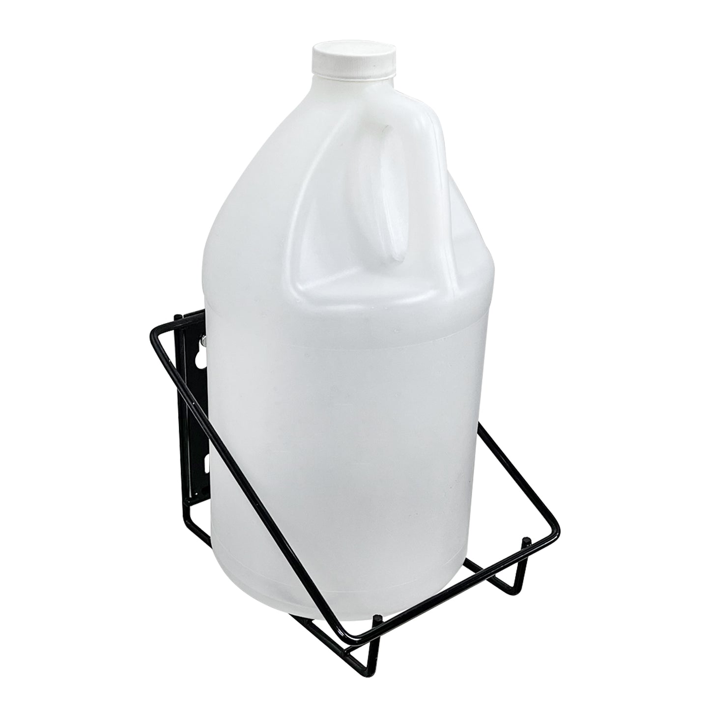 Wall Mounted Wire Rack for Single Gallon Bottle - Black PN 8163V