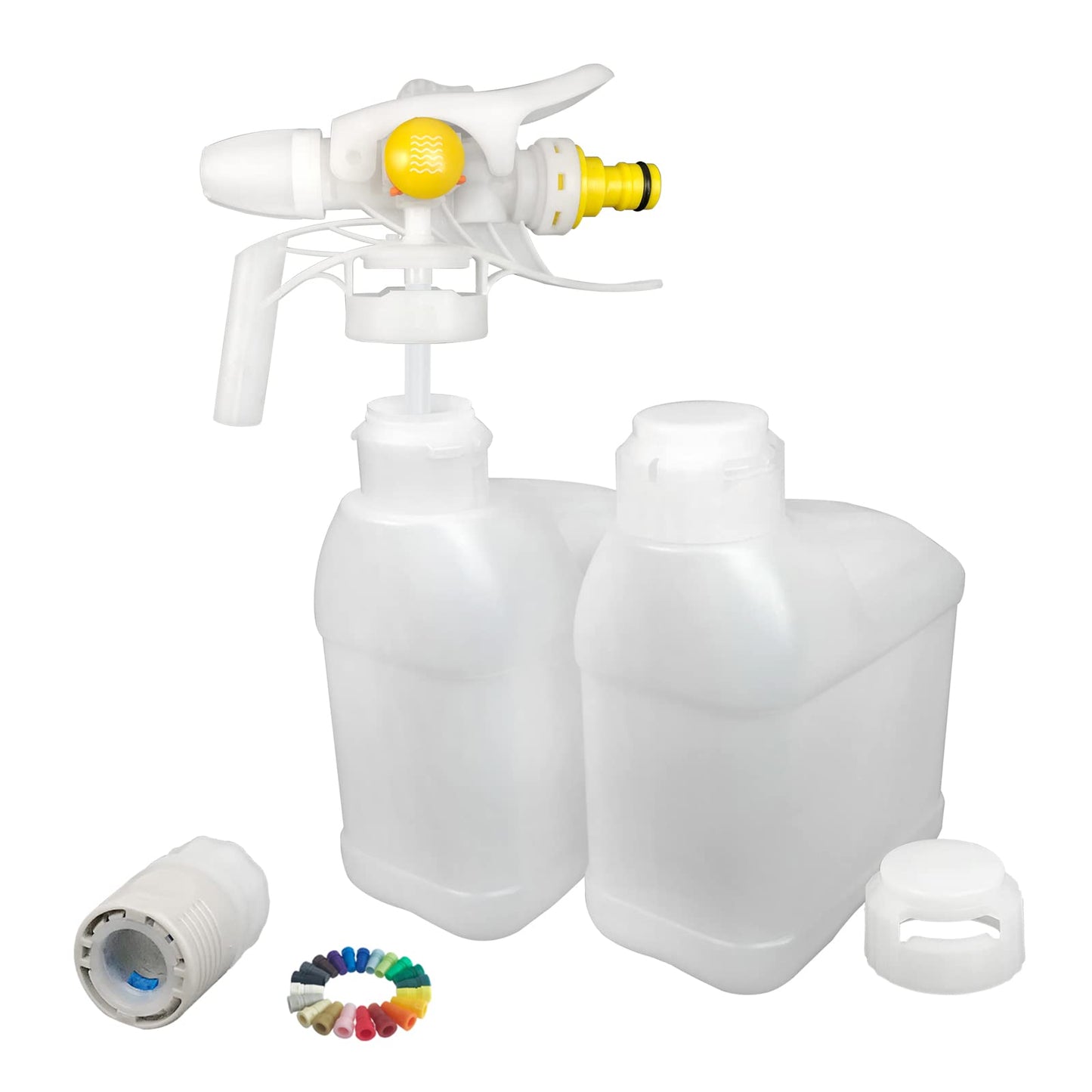 Hand Hold Bottle Top Foaming Sprayer Proportioner with 1Litre POPS MF Bottle, Chemical Dispensing System, Precision Chemical Dilution Operation for Supermarket, Restaurant, 8199-Sample