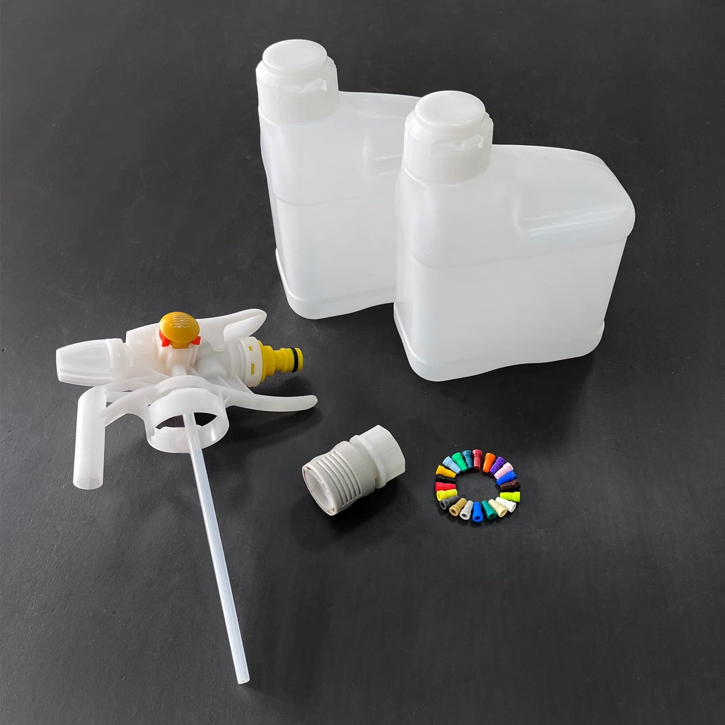 Hand Hold Bottle Top Foaming Sprayer Proportioner with 1Litre POPS MF Bottle, Chemical Dispensing System, Precision Chemical Dilution Operation for Supermarket, Restaurant, 8199-Sample