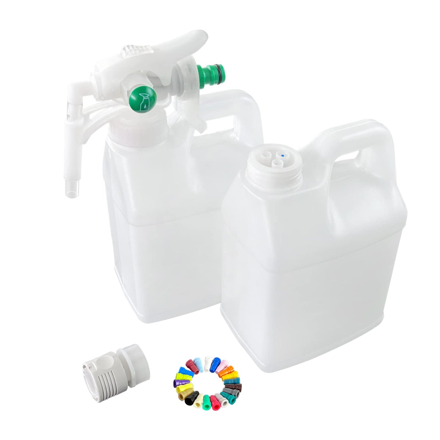 Hand-held Bottle Top Proportioner, Chemical Dispensing System, Dual Flow Dual Mixing Rate Precision Chemical Dilution Operation for Supermarket, Restaurant, 8288-Sample