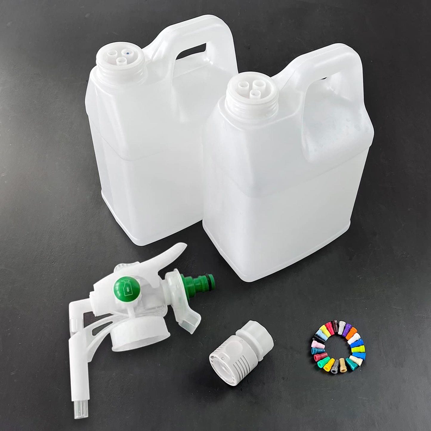 Hand-held Bottle Top Proportioner, Chemical Dispensing System, Dual Flow Dual Mixing Rate Precision Chemical Dilution Operation for Supermarket, Restaurant, 8288-Sample