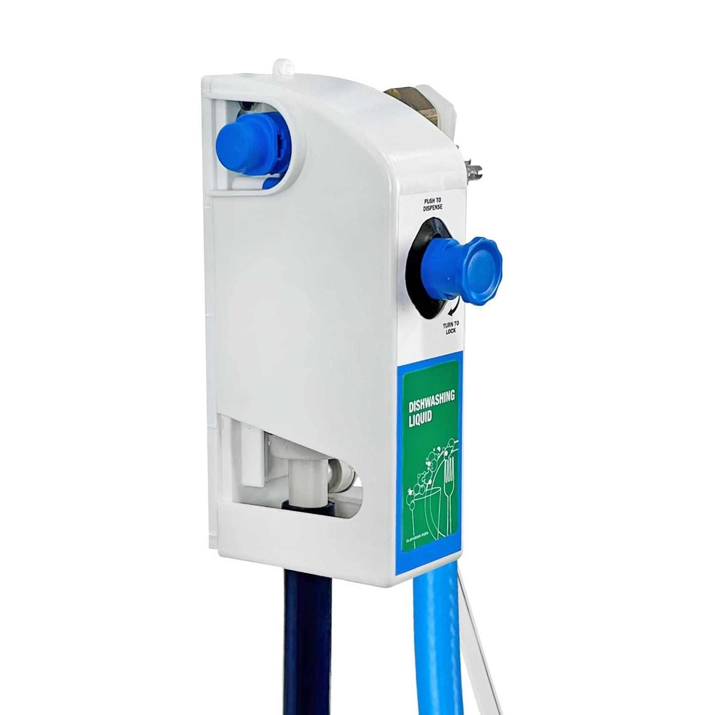 Kitchen Sink Single Proportioner, Dish detergent Sanitizer, Push But/Lock, 8362E