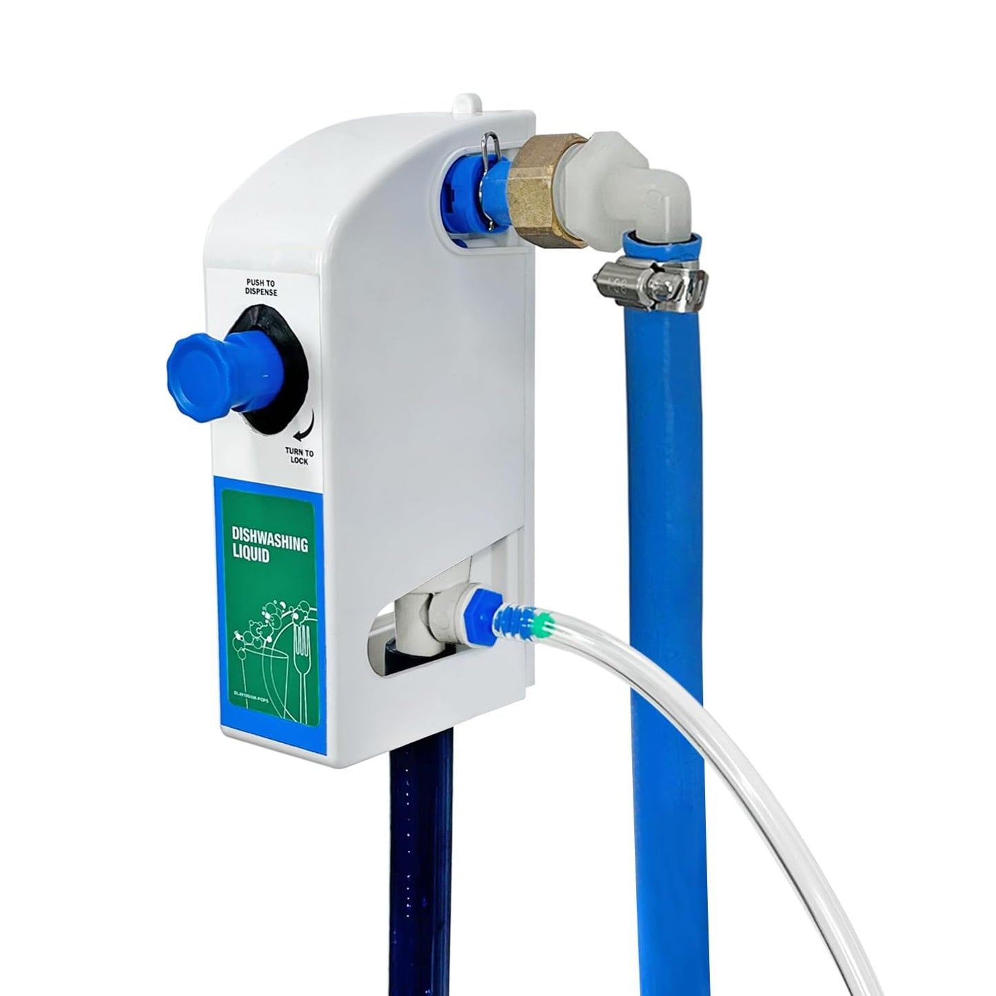 Kitchen Sink Single Proportioner, Dish detergent Sanitizer, Push But/Lock, 8362E