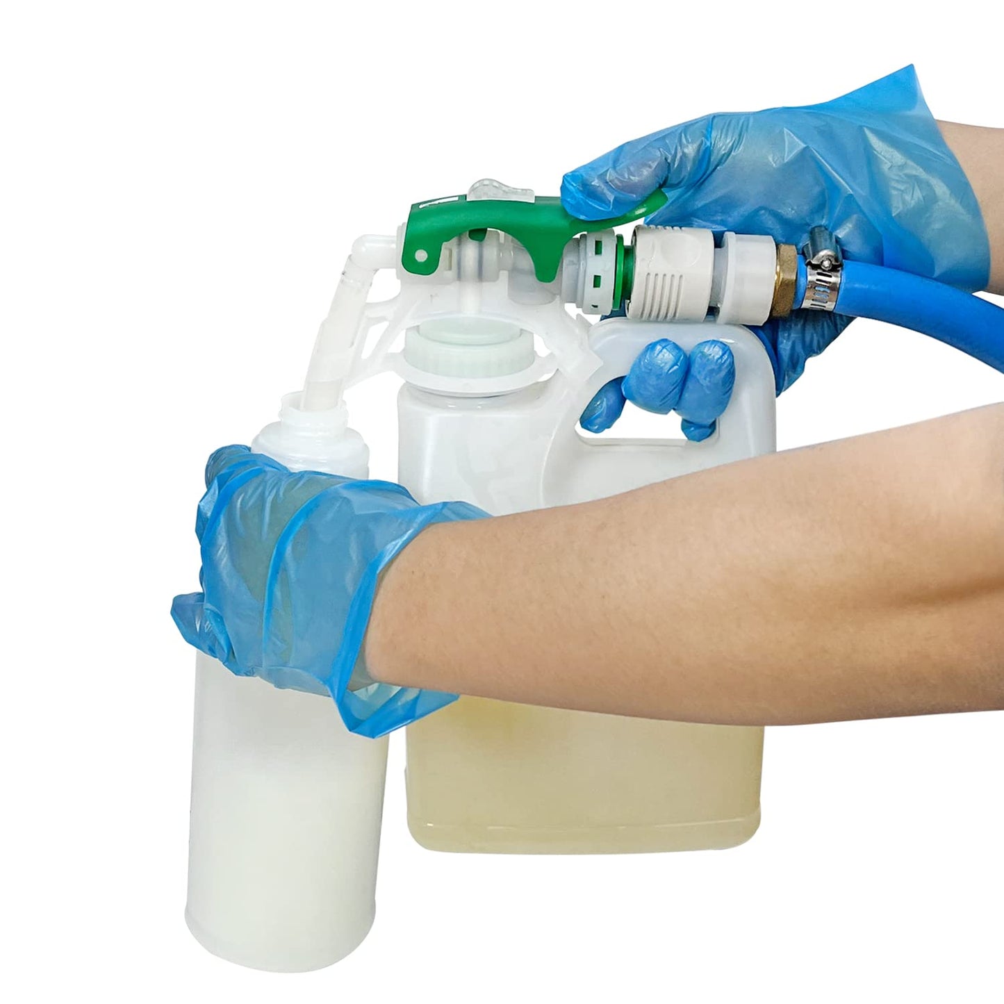 Reusable Hand-held Bottle Top Proportioner, Chemical Dispensing System, Precision Chemical Dilution Operation for supermarket, restaurant, 8488-Sample