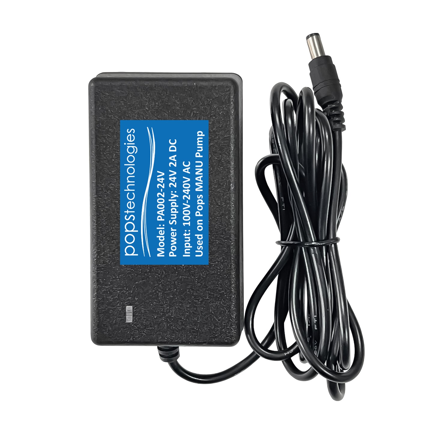 Replacement power adapter for POPS MANU Pump (24V), PA002-24V