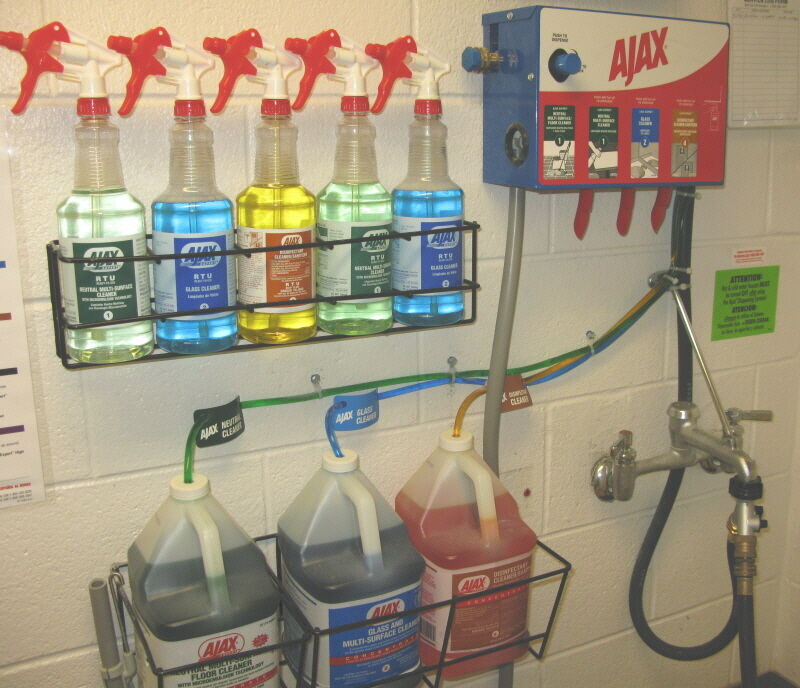 Dispenser 4-products Spray Bottle, Chemical Proportioner, 8134-4B-1G