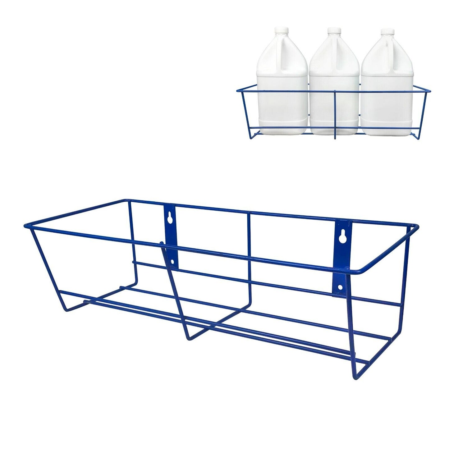 Gallon Bottle Wall Rack- 20"x8" - Blue PN 9002