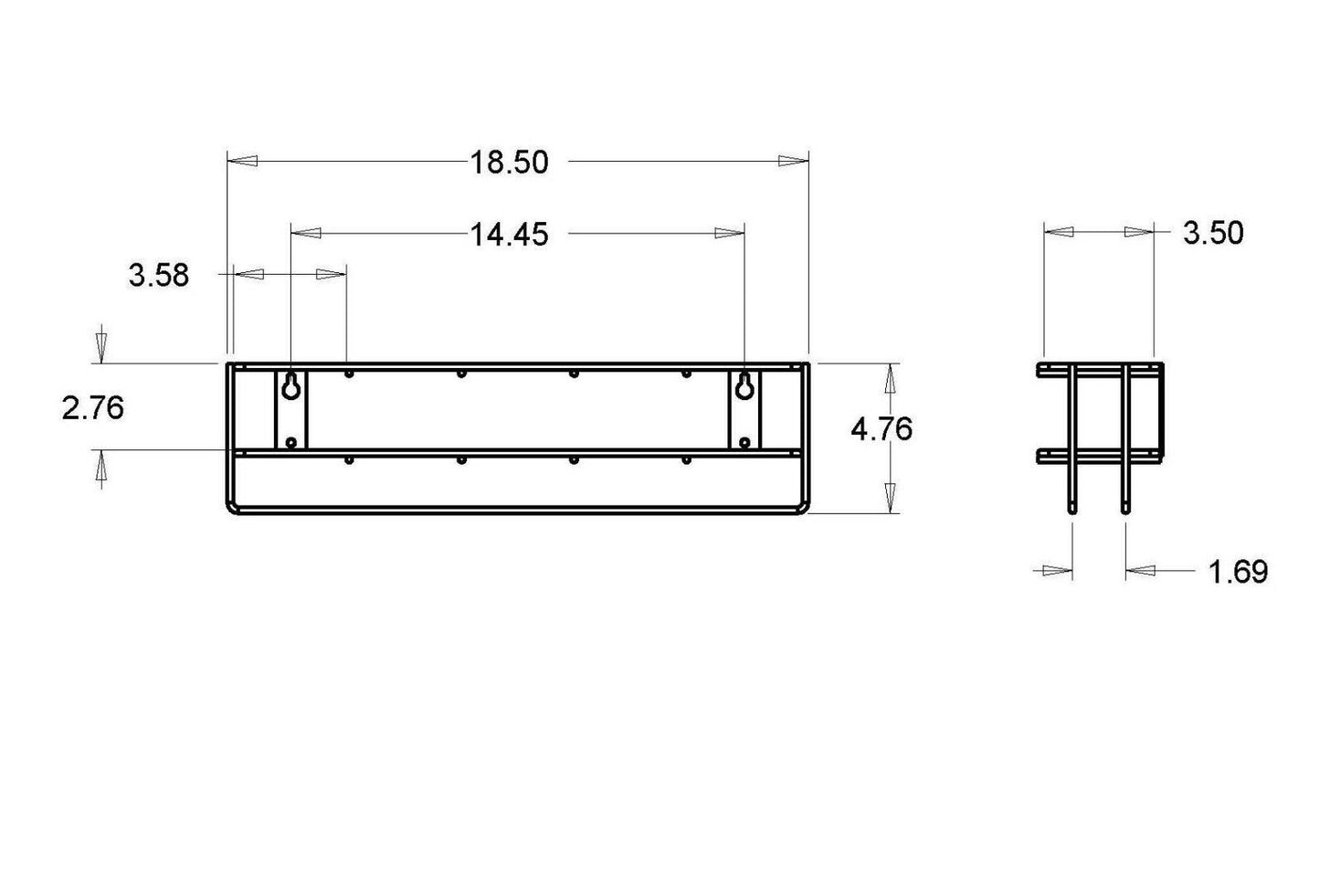 Wall Rack - Hold 5pcs Quart Spray Bottles, Model#: QSR-5