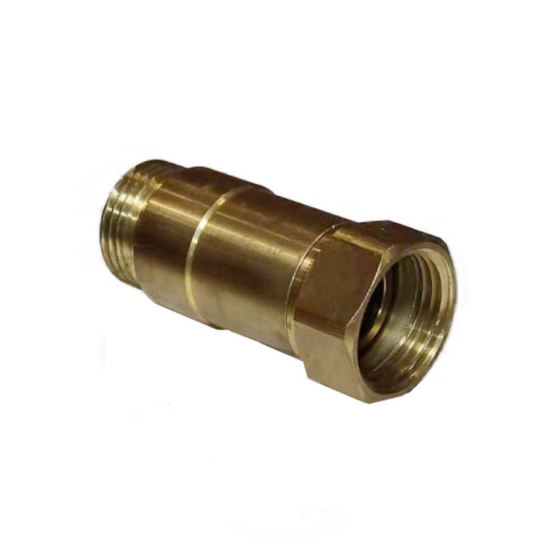 In-line Pressure Regulater, M-GHT in, F-GHT out, Brass, P/N: CU0314