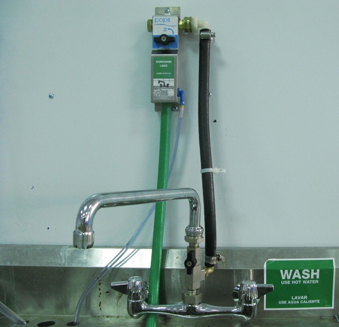 Kitchen Sink Single Proportioner, Detergent Sanitizer Dispenser with E-Gap 8162E