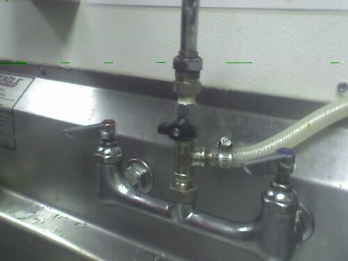 Kitchen Sink Single Proportioner, Detergent Sanitizer Dispenser with E-Gap 8162E