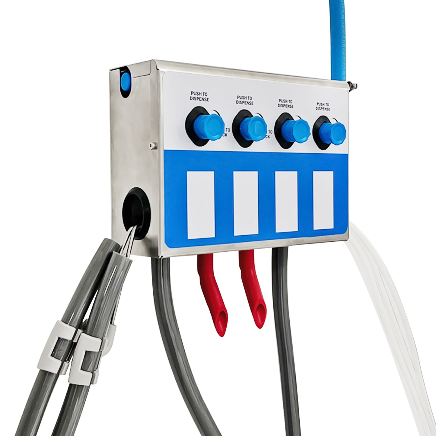 4-products Spray Bottle&Mop Bucket, Proportioner with Wall Rack, Cleaning Chemical Dilution Dispensing Proportioner for Application in Hotel, School, Store, Restaurant, Hospital, 8134-2B-9002