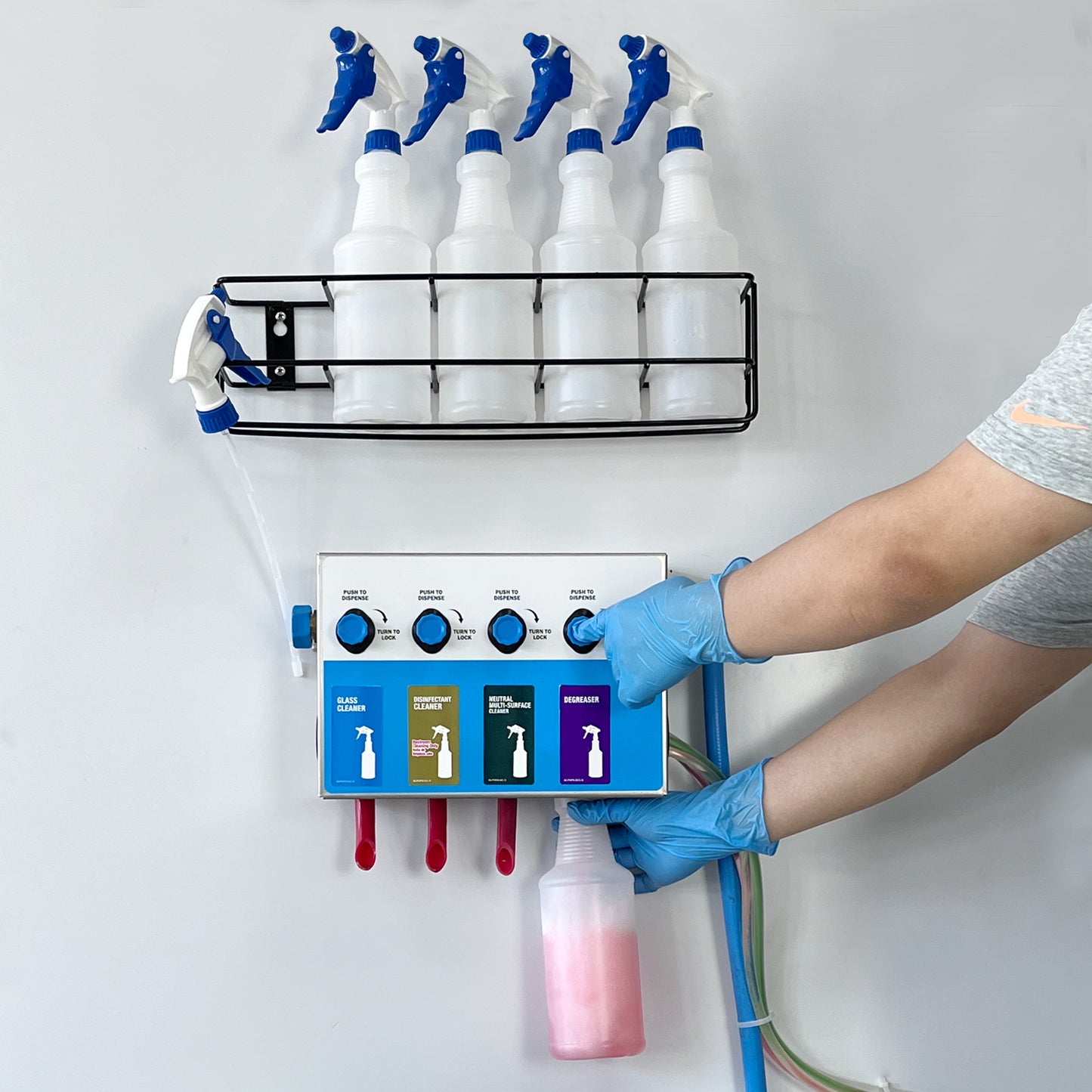 Dispenser 4-products Spray Bottle, Chemical Proportioner, 8134-4B-1G ...
