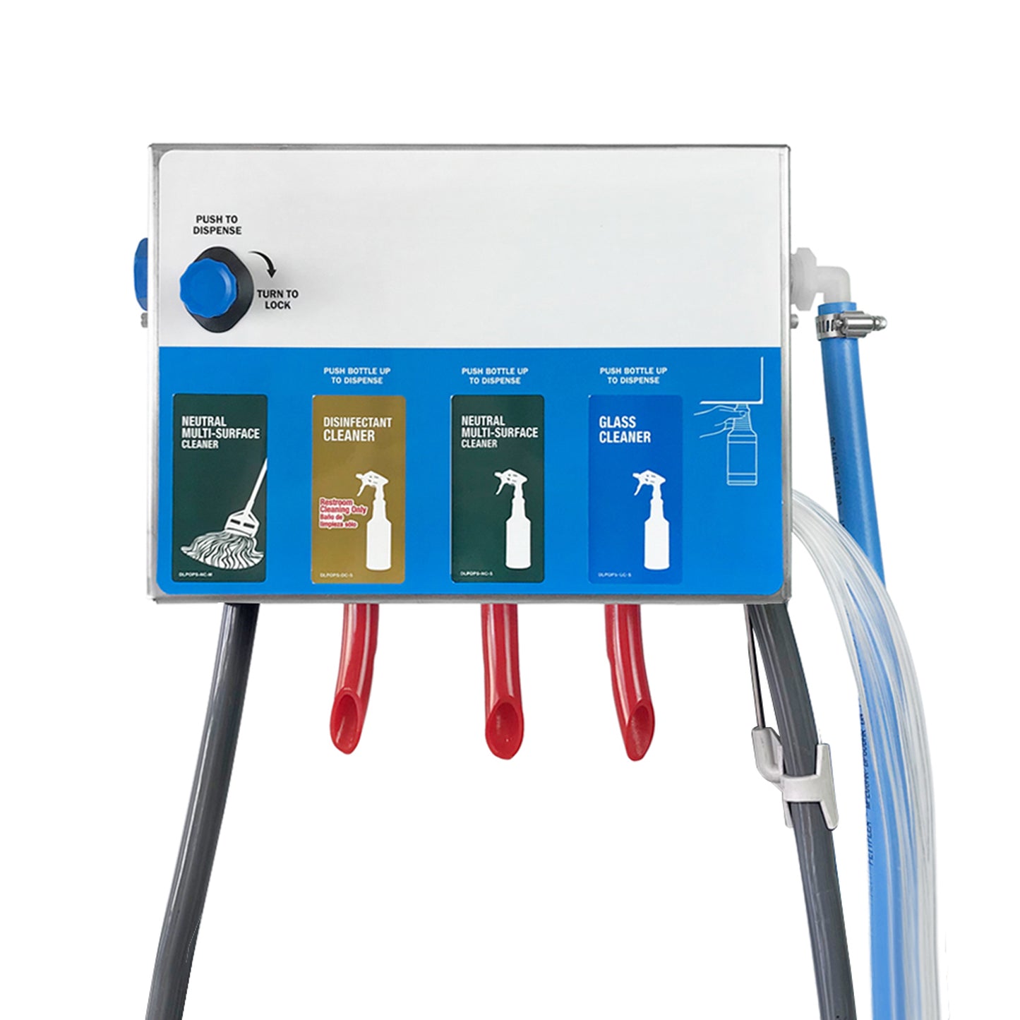 4xproducts Bottle&Mop Bucket, Chemical Proportioner with Wall Rack, 8134-9002