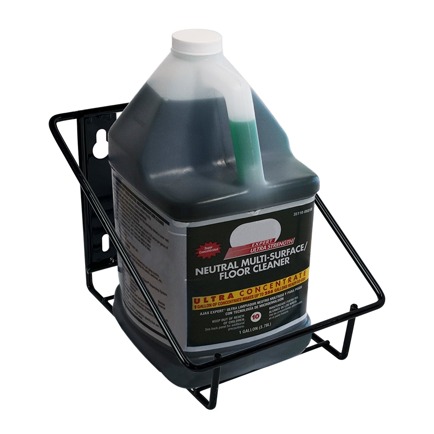 Wall Mounted Wire Rack for Single Gallon Bottle - Black PN 8163V – POPS ...