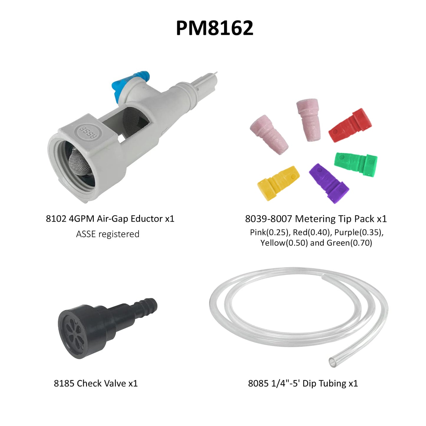 Maintenance Accessory Kit. Kitchen Sink Proportioner, fit POPS 8162 8088, PM8162