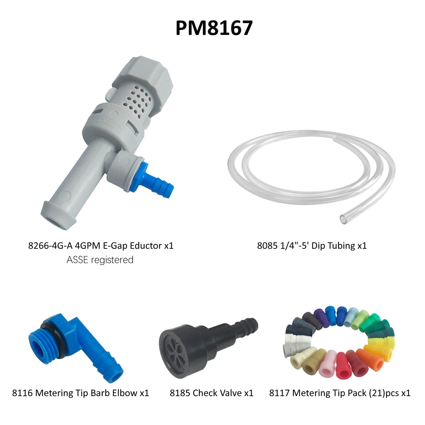 Maintenance Accessory Kit, Mop Bucket Chemical Dispenser, fit POPS 8167 & 8134 Series, PM8167