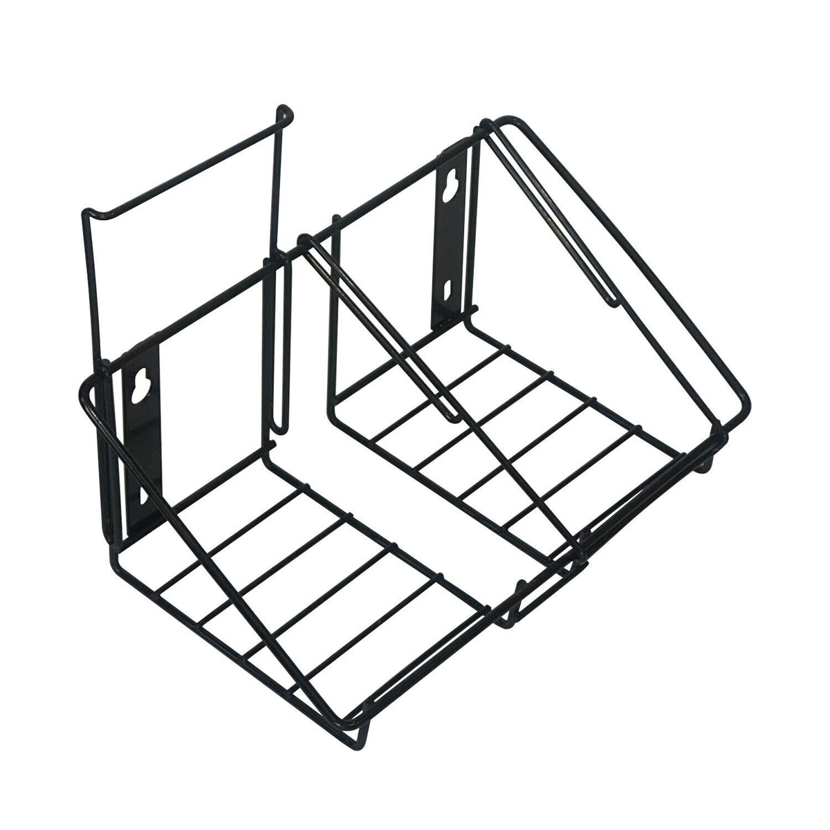 Wall Mounted Wire Rack, Double Gallon Squre/Round/F Style Bottle Adapter-PN 8164