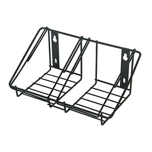 Wall Mounted Wire Rack, Double Gallon Squre/Round/F Style Bottle Adapter-PN 8164