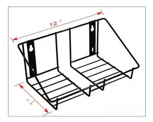 Wall Mounted Wire Rack, Double Gallon Squre/Round/F Style Bottle Adapter-PN 8164